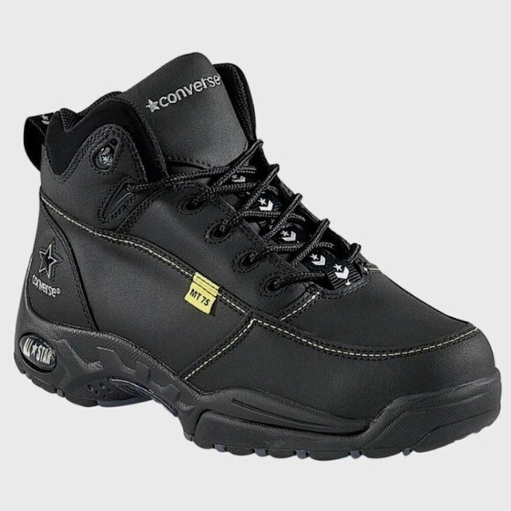 Converse Steel Toe Black Boots Size 7 New - Picture 2 of 11
